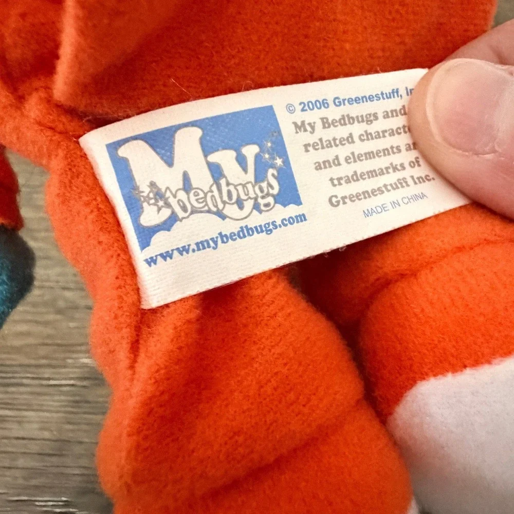 Vintage 2006 PBS Kids My Bedbugs Toofy Plush Stuffed Animal Toy